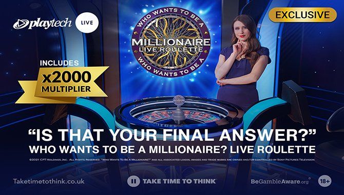 Playtech Live launches Who Wants To Be A Millionaire  Live Roulette